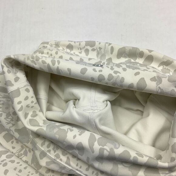 Lululemon Womens Wunder Under Cropped Leggings Printed High Rise Pull On Size 6 - Picture 7 of 12